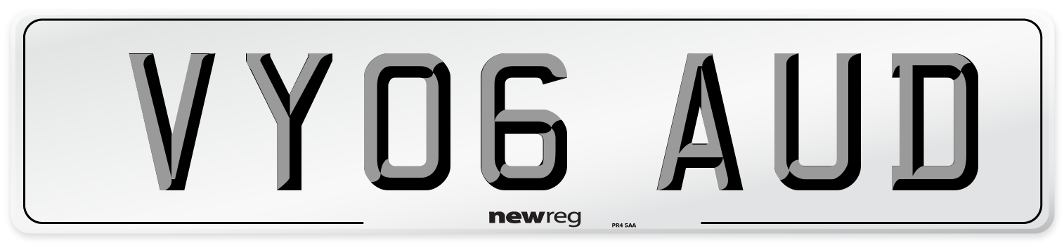 VY06 AUD Number Plate from New Reg